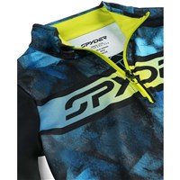 Spyder Jacobs 1/2 Zip - Boy's - Cobalt Block Camo