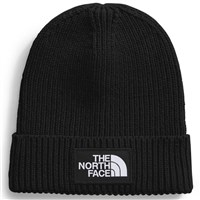 The North Face Box Logo Cuffed Beanie - Youth - TNF Black