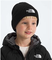 The North Face Box Logo Cuffed Beanie - Youth - TNF Black
