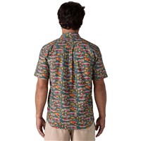 Patagonia Go To Shirt - Men's - Salmon Energy / Old Growth Green