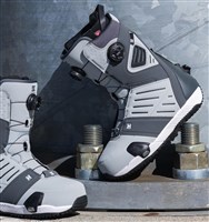 DC Judge Step On Double Boa Snowboard Boots - Men's - Dark Grey / Grey