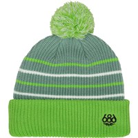 686 Pom Beanie - Youth - Lime Colorblock
