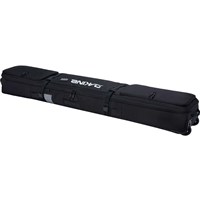 Dakine Boundary Ski Roller Bag - Black / Bright White - laying down