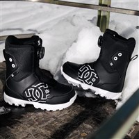 DC Scout Boa Snowboard Boots - Youth - Black / White
