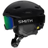 Smith Descend MIPS Helmet - Matte Black - SIDE WITH GOGGLES