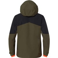 Descente Angular Line Jacket - Men's - Black / Sturdy Green - BACK