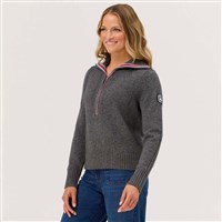 Krimson Klover Demi 1/4 Zip Sweater - Women's - Charcoal - side