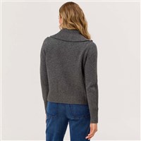 Krimson Klover Demi 1/4 Zip Sweater - Women's - Charcoal - back
