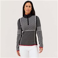 Krimson Klover Pow Zip Neck - Women's - Heather Black - front