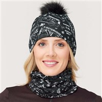 Krimson Klover Graffiti Beanie Black - Women's - Black - front