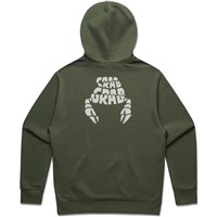 Crab Grab Chopped Hoodie - Men's - Green - back