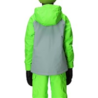 686 Geo Insulated Jacket - Boy's - Borealis Green Colorblock - BACK