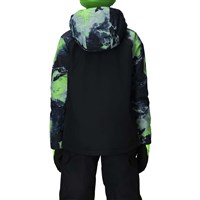 686 Geo Insulated Jacket - Boy's - Blue Hemisphere Colorblock - BACK