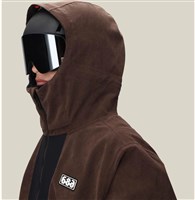 686 Ghost 2.5L Anorak - Men's - Coffee Corduroy - HOOD UP