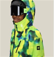 686 Hydra Insulated Jacket - Boys - Borealis Green Solar - HOOD UP