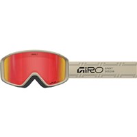 Giro Index 2.0 Goggles - Tan Stacked Strap w/ Amber Scarlet Lens (7171940) - Front