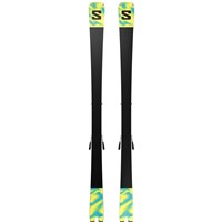 Salomon Addikt Pro 76 Skis + Salomon MI 12 GW Bindings - Men's - White / Turquoise / Orange - BASES