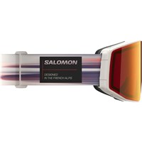 Salomon Sentry Prime Sigma Goggles (with Extra Lens) - Rainy Day Frame w/ Sigma Poppy Red + Light Blue Lenses (L47894200) - FACING RIGHT