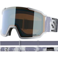 Salomon S/View 3 ML Goggles - Ice Flow Frame w/ ML Light Blue Lens (L47921500) - GOGGLE AND STRAP