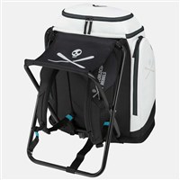 Head Rebels Coaches Backpack - Black / White / Speed Blue - back seat out