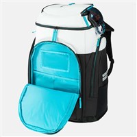 Head Rebels Racing Backpack L - Black / White / Speed Blue - front open