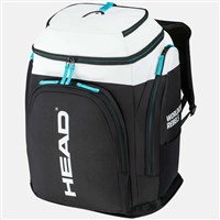 Head Rebels Racing Backpack S - Black / White / Speed Blue - front