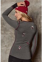 Alp-N-Rock Slope II Henley Shirt - Women's - Heather Grey - back