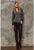 Alp-N-Rock Slope II Henley Shirt - Women's - Heather Grey - front