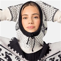 Kari Traa Saga Knit Balaclava - Women's - Off White - MODEL HANDS UP