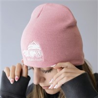 Ski Like A Girl Embroidered Beanie - Girl's - Ski Like A Girl - Pink