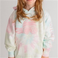 Ski Like A Girl Tie-Dye Pink Hoodie - Girl's - Tie-Dye Pink