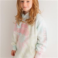 Ski Like A Girl Tie-Dye Pink Hoodie - Girl's - Tie-Dye Pink
