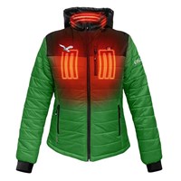 ActionHeat Philadelphia Eagles 5V Puffer Battery Heated Jacket - Women's - Green / Black - front heat