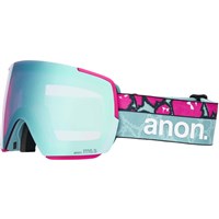 Anon M5S Toric Goggles + Bonus Lens + MFI Face Mask - Pink Tides Frame w/ Perceive Variable Blue Lens (2394712EY5)