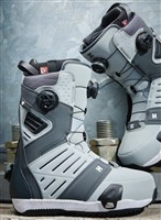 DC Judge Step On Double Boa Snowboard Boots - Men's - Dark Grey / Grey