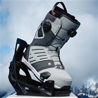 DC Judge Step On Double Boa Snowboard Boots - Men's - Dark Grey / Grey