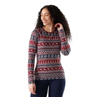 Smartwool Classic Thermal Merino Base Layer Crew - Women's - Currant Alpine Apres