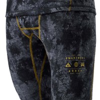 Smartwool Classic Thermal Merino Base Layer 3/4 Bottom - Men's - Black Tie Dye / Honey Gold - close up