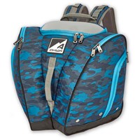 Athalon Alpine Jr. Boot Bag – Kids Ski Boot Backpack Travel Bag 40L - Blue Camo - Blue Camo