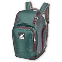 Athalon Alpine Ski Boot Backpack – Water-Resistant Gear Bag - Green / Cranberry - Green / Cranberry