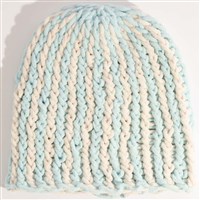 Coal Headwear X Lampshade Skully Knit Beanie - Off White / Light Blue