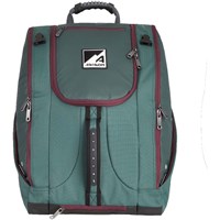 Athalon Deluxe Everything Ski Boot Backpack – Multi-Compartment Gear Bag - Green / Cranberry - Green / Cranberry