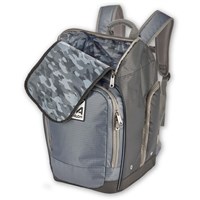 Athalon Alpine Ski Boot Backpack – Water-Resistant Gear Bag - Black / Gray - Black / Gray