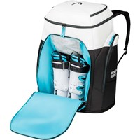 Head Rebels Racing Backpack XL - Black / White / Spade Blue - back open