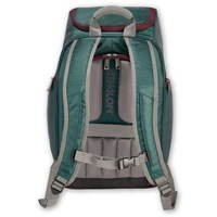 Athalon Alpine Ski Boot Backpack – Water-Resistant Gear Bag - Green / Cranberry - Green / Cranberry