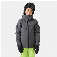 Helly Hansen Alpha Insulated Jacket - Junior - Thunder Grey - Model Front