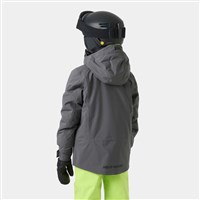 Helly Hansen Alpha Insulated Jacket - Junior - Thunder Grey - Model Back