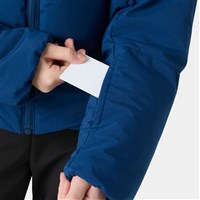 Helly Hansen Nora Short Puffy Jacket - Youth - Dark Blue - Pass Pocket