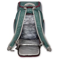 Athalon Alpine Ski Boot Backpack – Water-Resistant Gear Bag - Green / Cranberry - Green / Cranberry