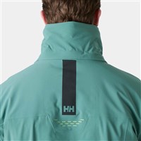 Helly Hansen Alpha Lifaloft Jacket - Men's - Opal Green - Collar